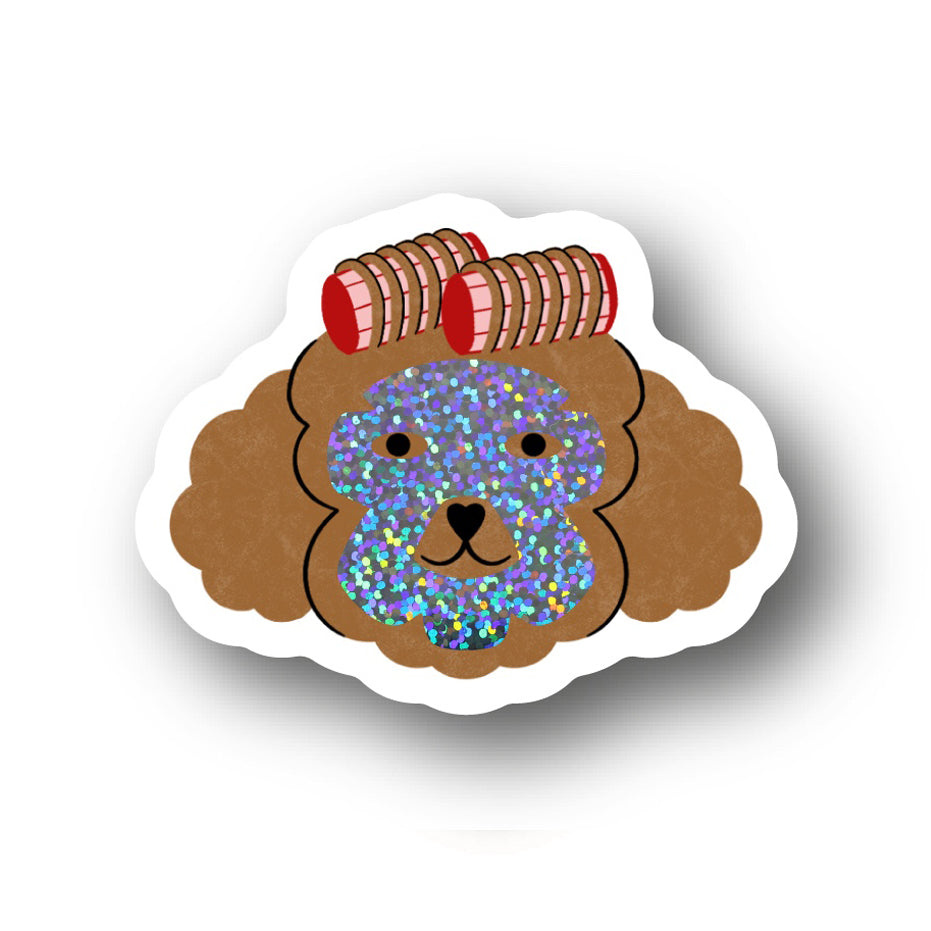 Sticker Poodle Skincare Glitter