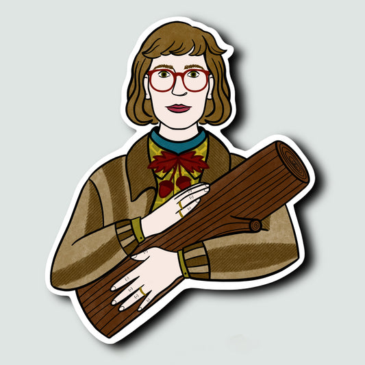 Sticker Log Lady