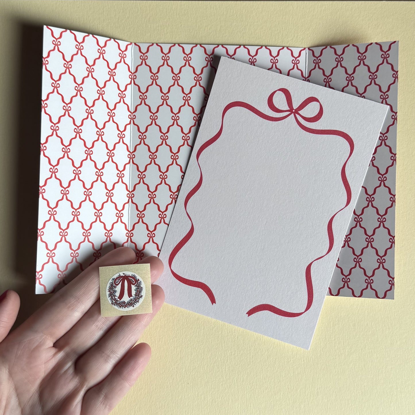 Set pieghevole Bakery + cartolina interna e sticker