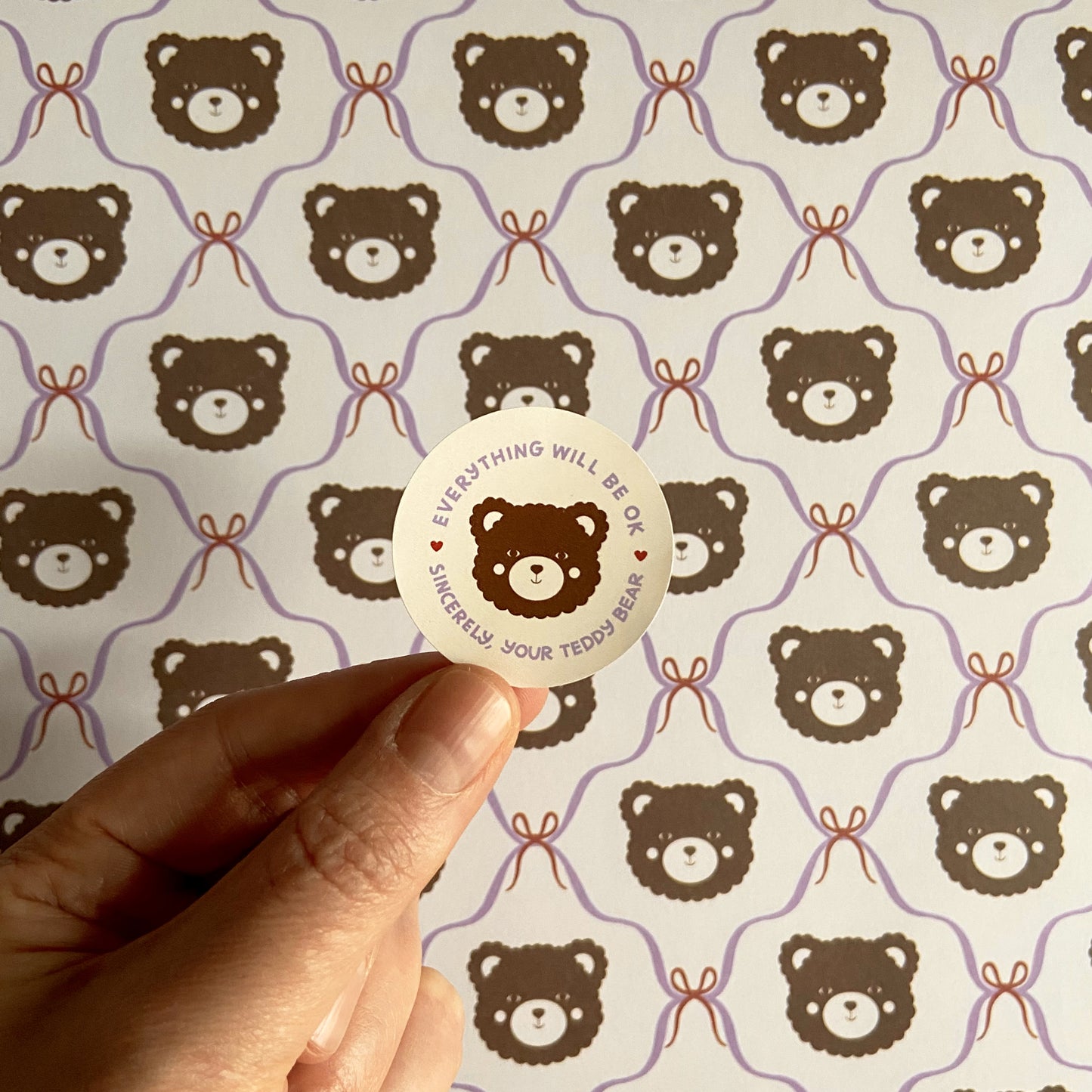 Carta regalo Teddy Bear + adesivi