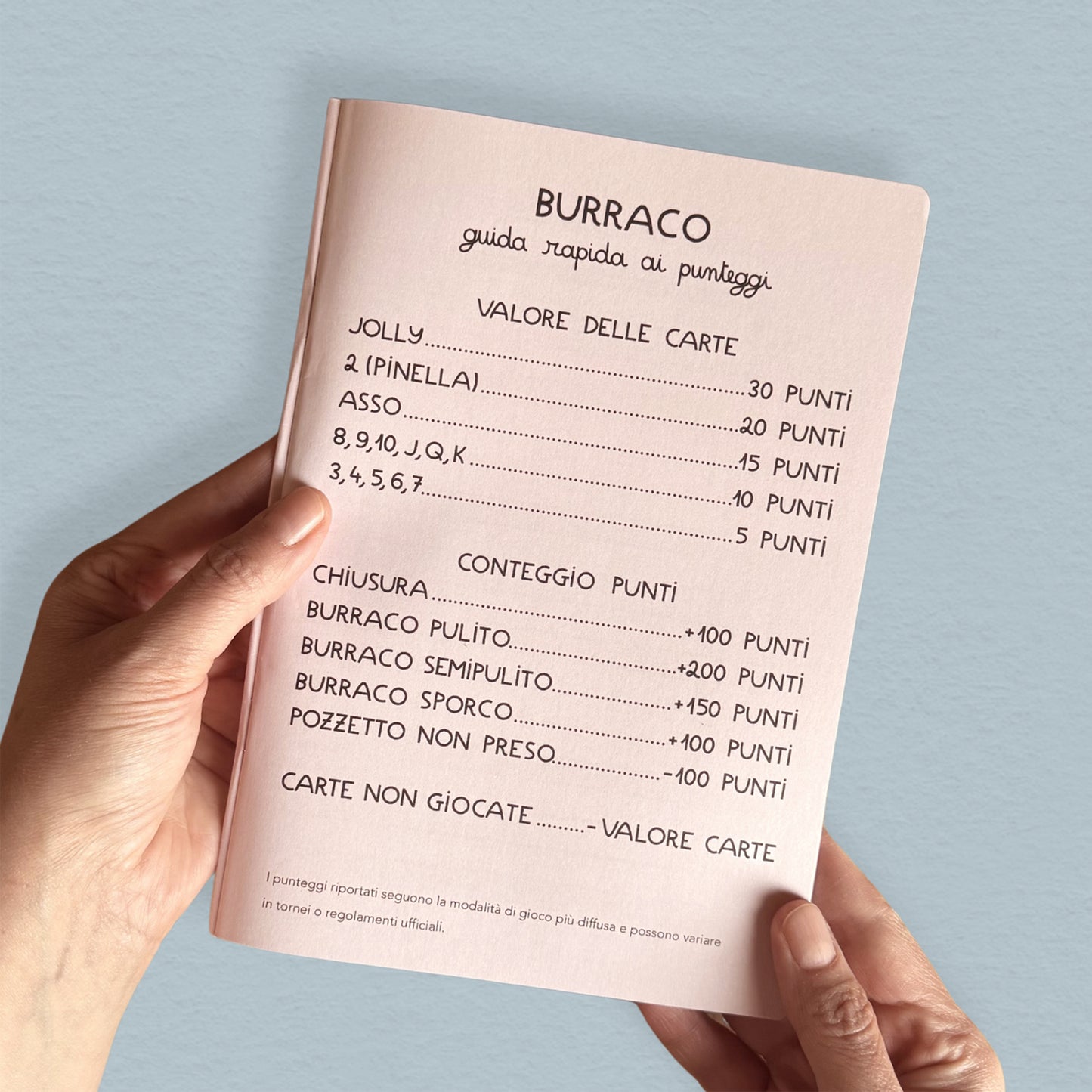 Burraco - quaderno segnapunti