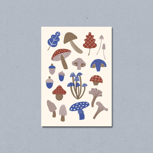Stampa Funghi A4